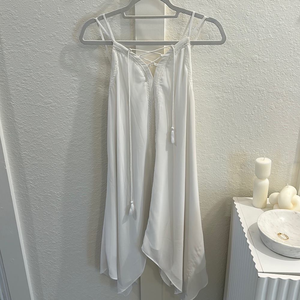 Flowy white sundress